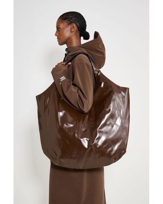 Stutterheim Brown Svea Puffer Bag Opal