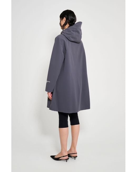 Stutterheim Blue Mosebacke Patch Raincoat