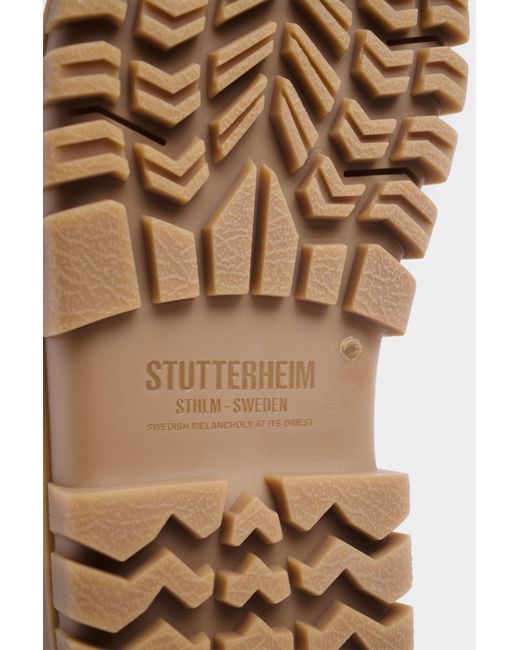 Stutterheim Brown Patrol Boot Shaft Suede/Fudge