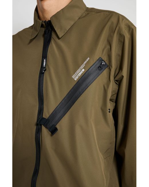 Stutterheim Green Humlan Overshirt for men