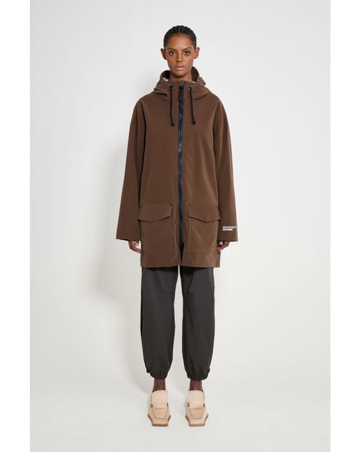 Stutterheim Brown Stockholm Patch Raincoat