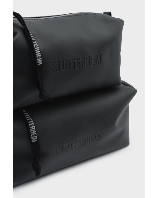 Stutterheim Black Container Large Wash Bag