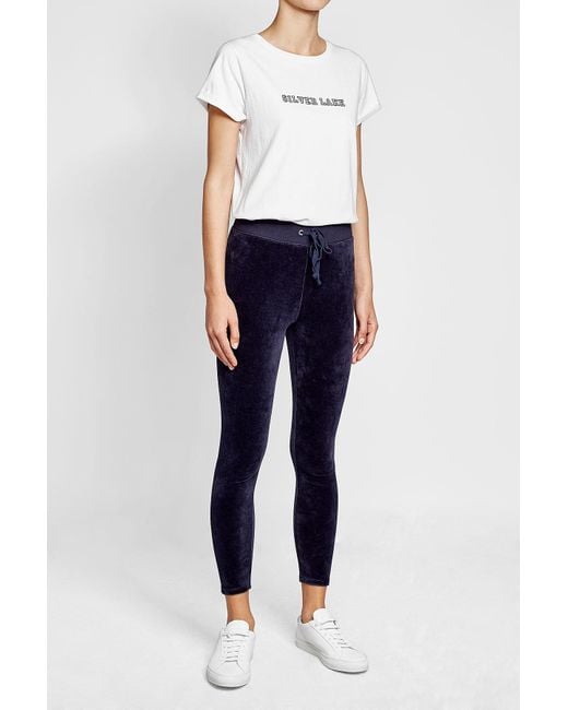 juicy couture blue flared track pants