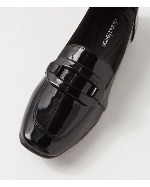 Diana Ferrari Black Tamaruh Df Patent Leather Shoes