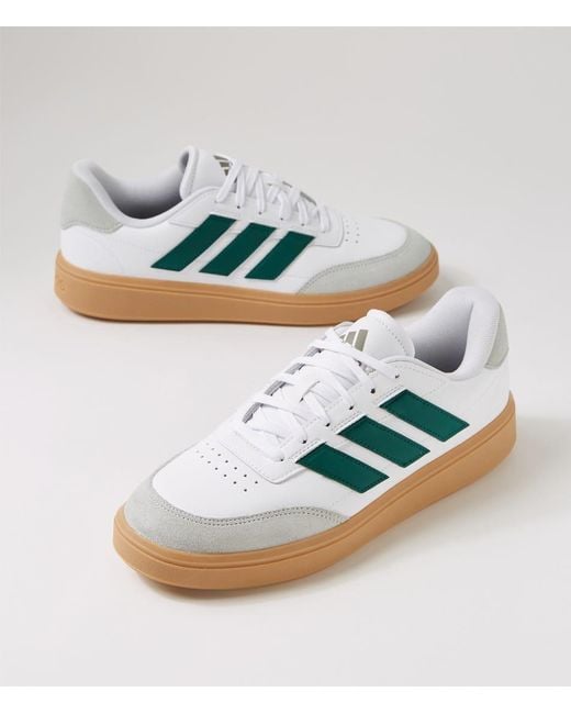 Adidas Courtblock M Ad White Col Green Silver Smooth White Col Green Silver Sneakers for men