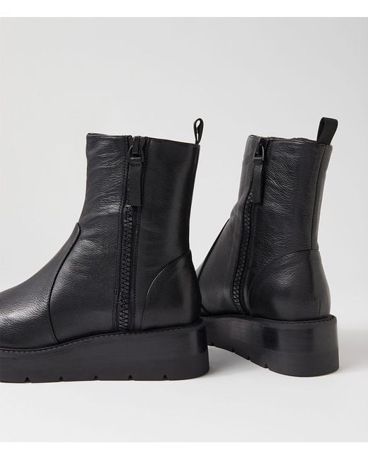 MOLLINI Black Tiah Mo Leather Boots