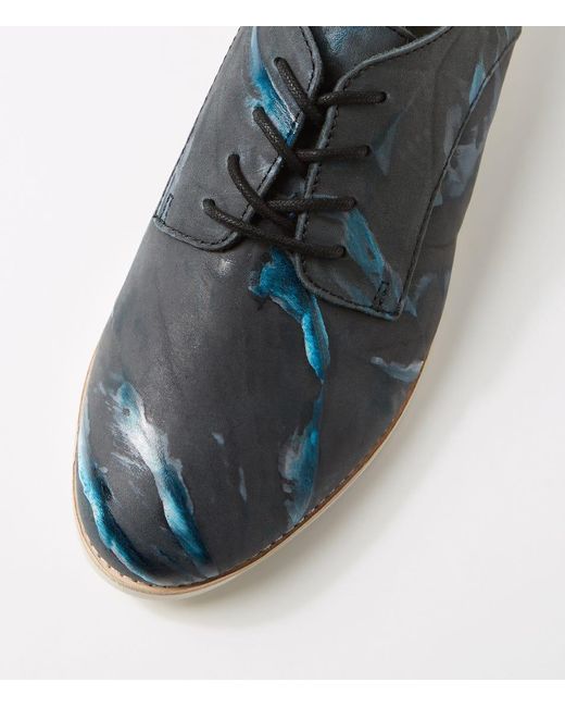 Rollie Blue Derby Rl Leather Shoes