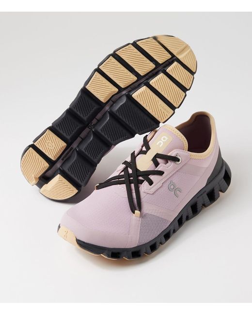 On Shoes Multicolor Cloud X 3 Ad W Oo Mauve Magnet Mesh Mauve Magnet Sneakers