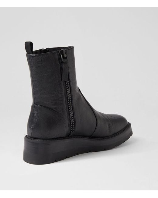 MOLLINI Black Tiah Mo Leather Boots