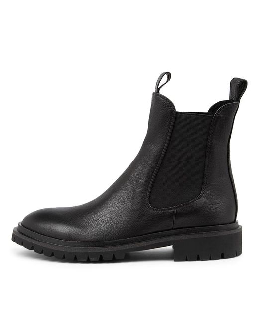 MOLLINI Leather Rocco Mo Black Black Sole Boots | Lyst Australia