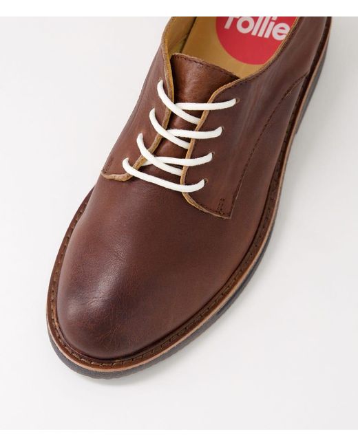 Rollie Brown Derby Rise Rl Leather Shoes