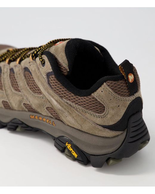 Merrell Brown Moab 3 Me Leather Mesh Shoes for men