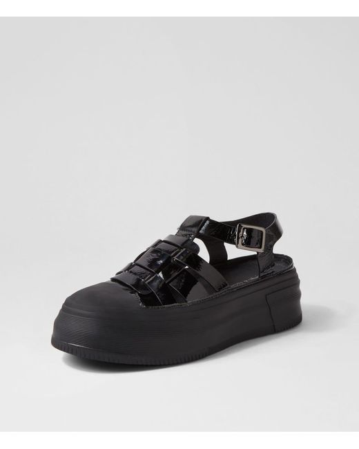 DJANGO & JULIETTE Askery Dj Black Black Sole Patent Leather Black Black Sole Sneakers