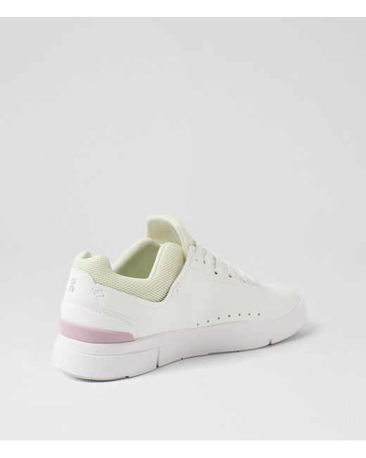 On Shoes The Roger Adv W Oo White Mauve Vegan Leather White Mauve Sneakers