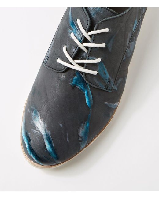Rollie Blue Derby Rl Leather Shoes