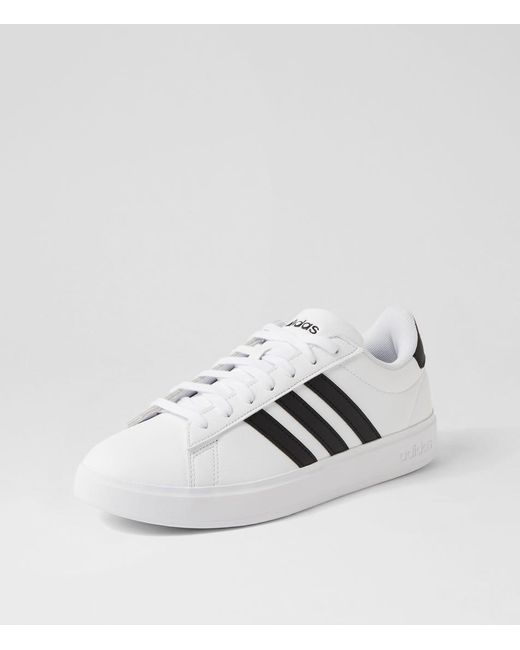 Adidas Grand Court 2.0 W Ad White Black Black Smooth White Black Black Sneakers