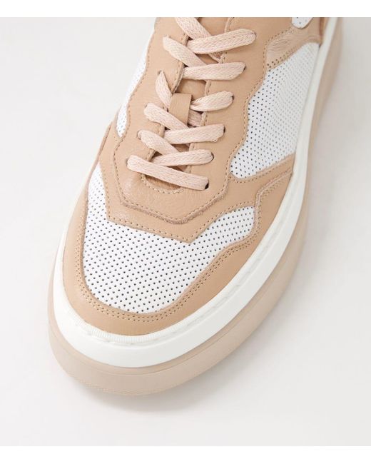 MOLLINI Natural Aware Mo White Dk Nude Leather White Dk Nude Sneakers