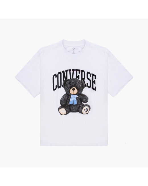 Converse Cotton Oversized Teddy Bear Tshirt in White for Men Lyst