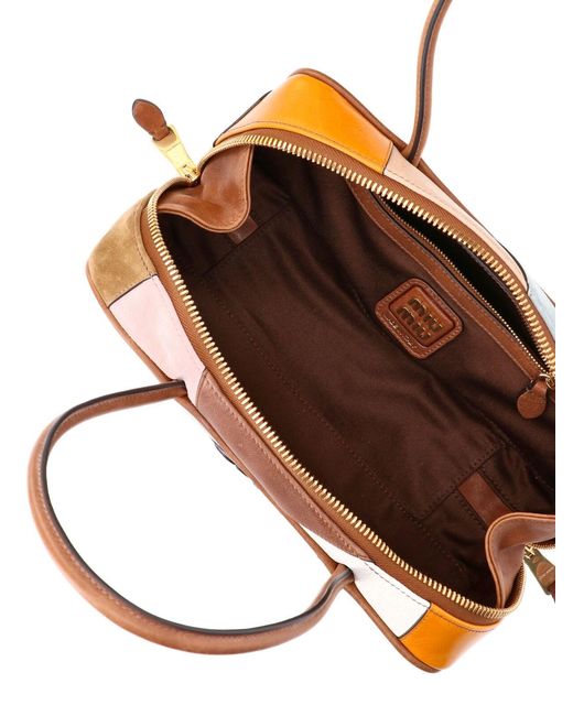 Miu Miu White Shoulder Bag Patch "Beau"