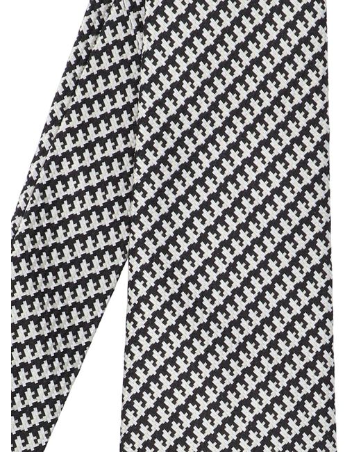 Cravatta Motivo Jacquard di Tom Ford in White da Uomo