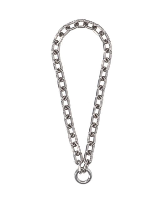 Random Identities White 'prince Albert' Chain Necklace for men
