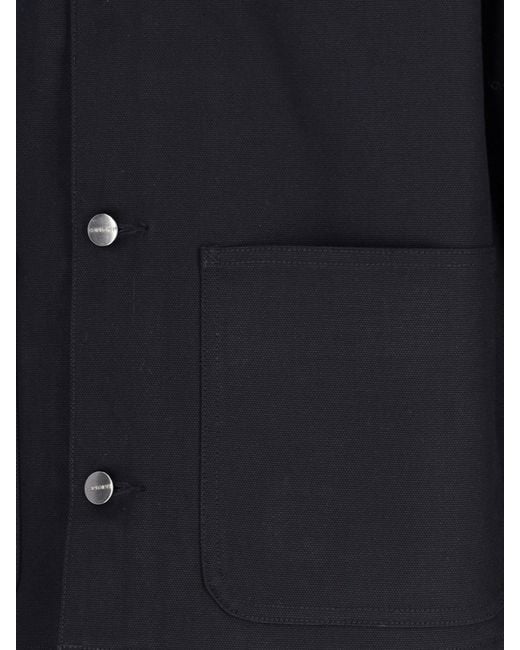 Carhartt Blue Logo Button Jacket for men