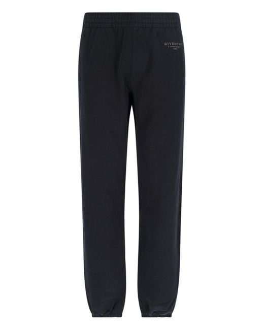 Pantaloni Sportivi Logo di Givenchy in Black da Uomo