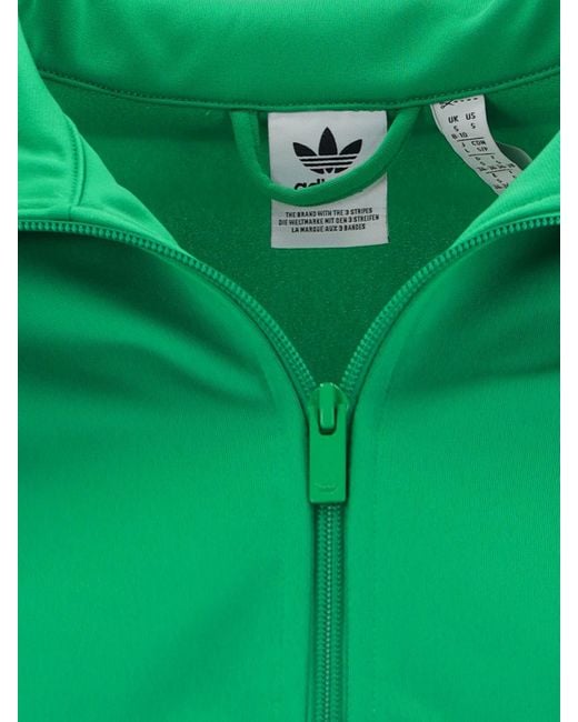 Felpa Zip "Adicolor Classics Firebird" di Adidas in Green