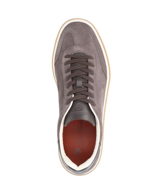 LP TENNIS WALK SNEAKERS WHITE AND LIGHT GRAY CALFSKIN