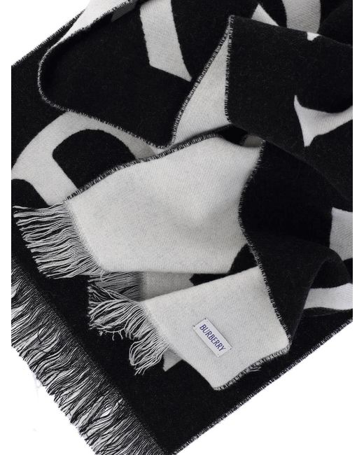 Sciarpa Reversibile "B Shield" di Burberry in Black