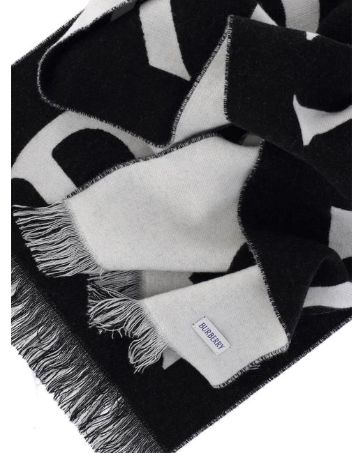Sciarpa Reversibile "B Shield" di Burberry in Black