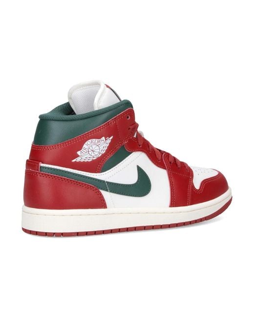 Nike Red Sneakers Leather for men