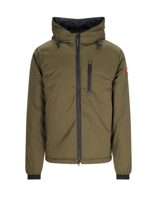 Canada Goose Green Lodge Hoody Down Jacket for men
