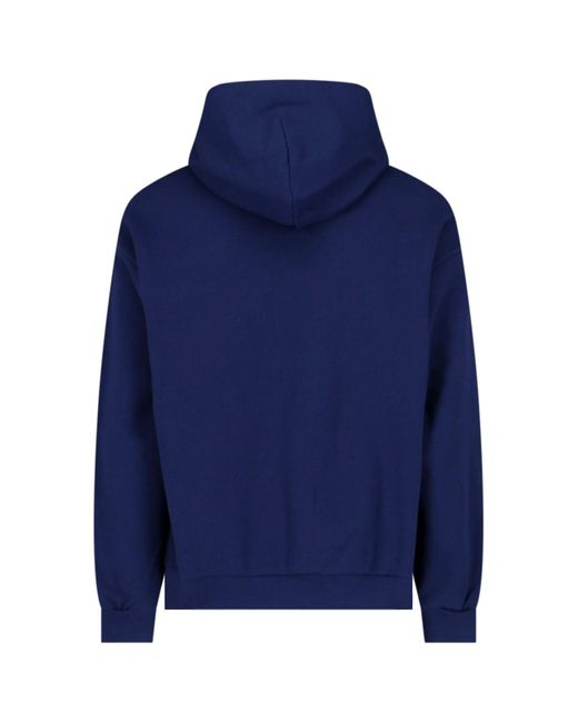 Gucci Blue Logo Hoodie for men