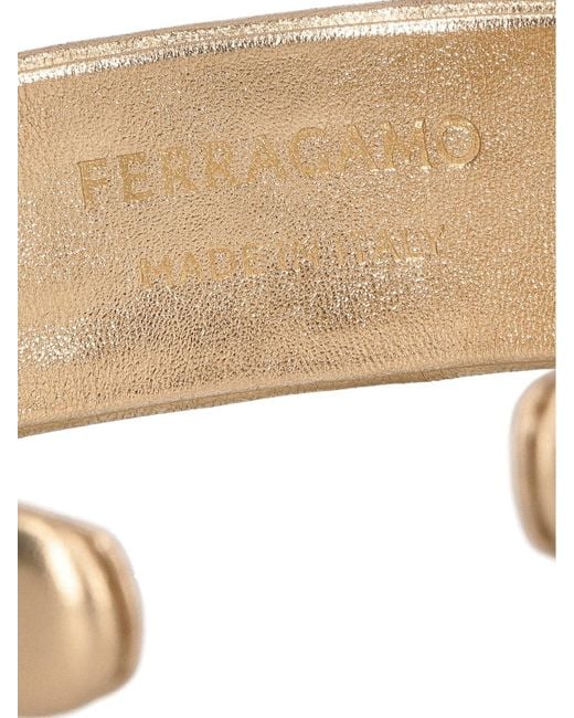 Ferragamo Metallic Bow Headband "Vara"