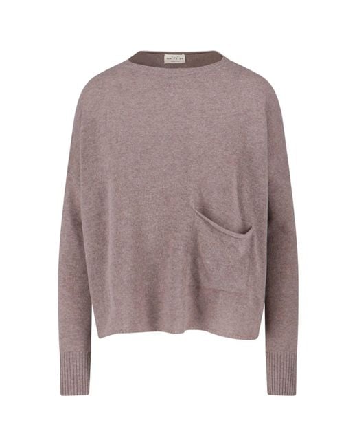 Ma'ry'ya Brown Virgin Wool And Cashmere Sweater