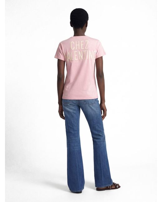 Valentino Pink T-Shirt "Chez"
