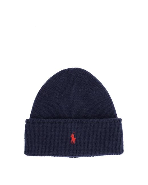 Polo Ralph Lauren Blue Logo Beanie