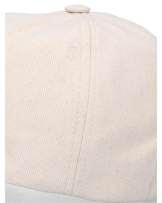 Isabel Marant White Logo Embroidered Baseball Cap