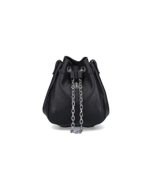 Vivienne Westwood Black Small Bucket Bag Chrissy