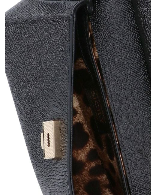 Borsa A Mano Piccola "Sicily" di Dolce & Gabbana in Black
