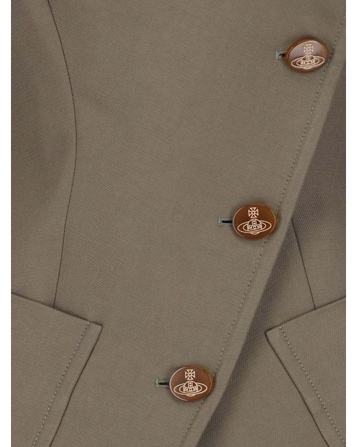 Vivienne Westwood Gray Asymmetrical Jacket "Gale"