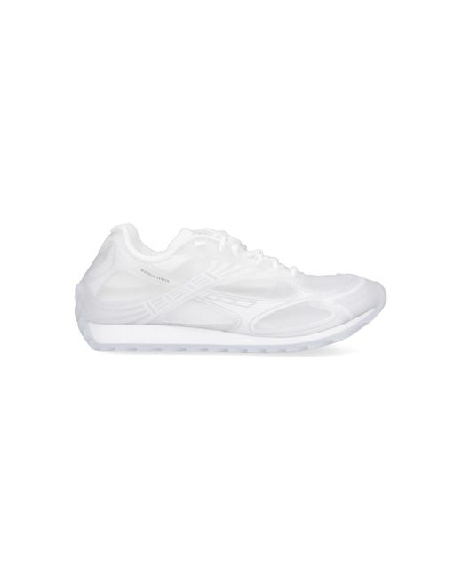 Bottega Veneta White "Orbit" Sneakers