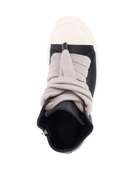 Rick Owens Black Sneakers "Jumbo Lace"