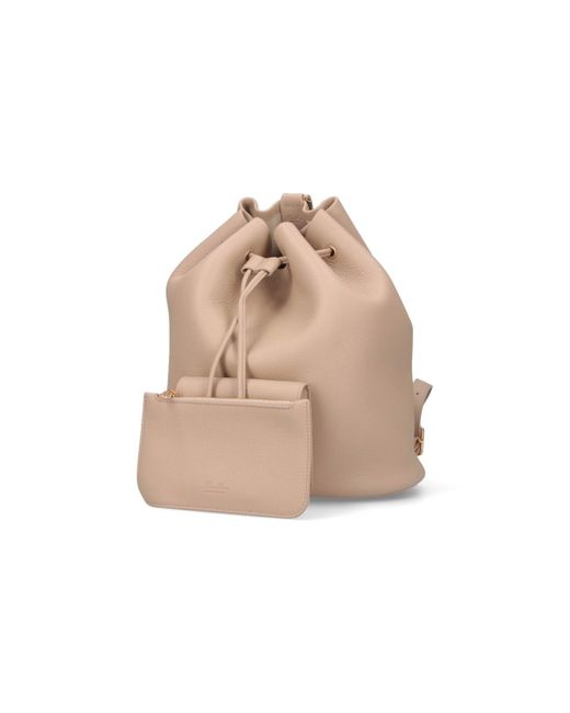Zaino "Extra Drawstring" di Loro Piana in Natural
