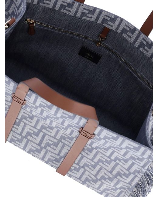 Borsa Tote "Summer" di Fendi in Blue