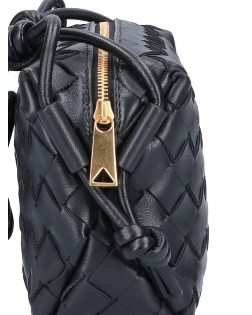 Borsa Mini "Loop Camera" di Bottega Veneta in Black