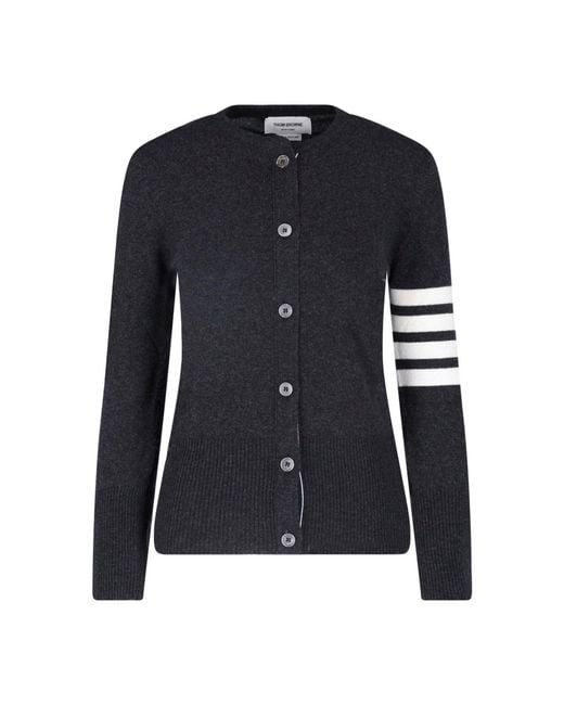 Thom Browne Blue Cardigan "4-Bar"