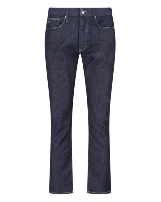 Emporio Armani Blue Slim Jeans for men