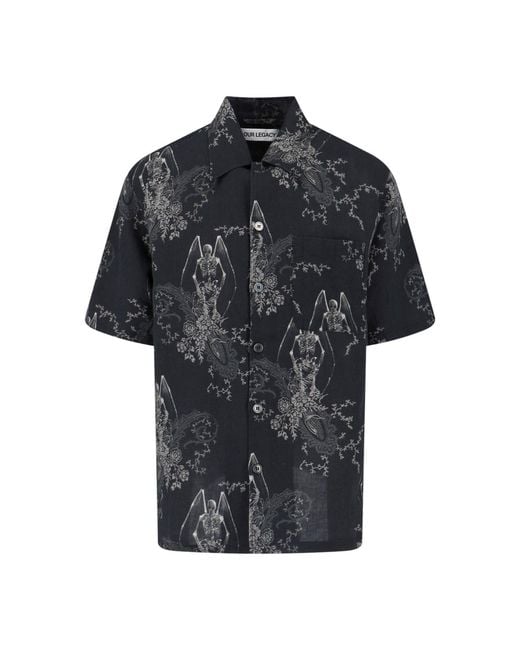 Our Legacy Black Death Shirt for men